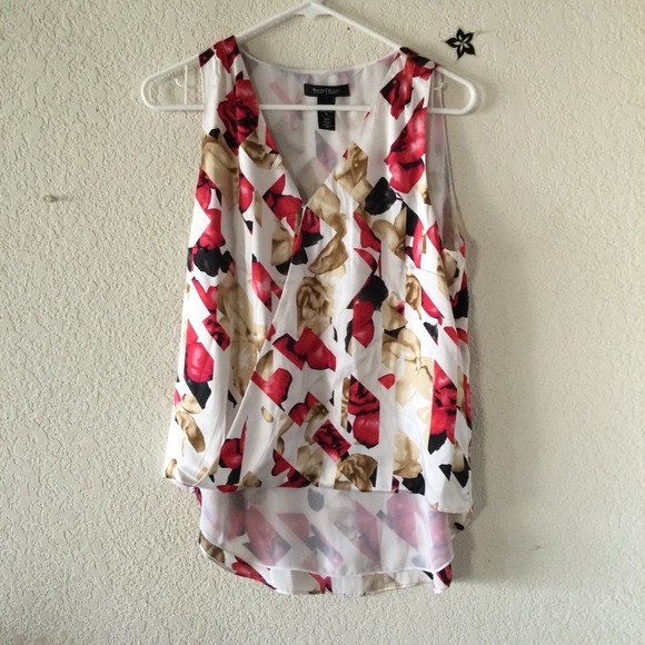 White House Black Market Tops - White House Black Market silk blouse